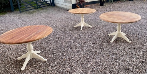 Stunning table Dining table pedestal base cream Shabby Chic Mahogany - Picture 8 of 8