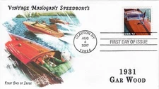 AO-4163-3, 2007, Vintage Mahogany Speedboats, FDC, Add-on Cachet, Standard Postm