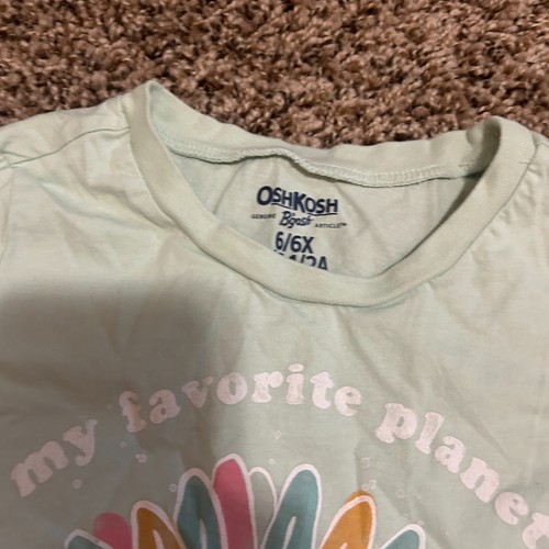 Osh Kosh -Wonder Nation Girl Spring/Summer Outfit T-Shirt & Jean SHorts 6/6X - Picture 7 of 8