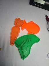 Vintage Mattel Tuff Stuff Toy Play Food Grocery Cart Replacment 3 pc Lot 1972