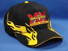 Minneapolis Moline Tractor Hat - Black/Gold Flame - Low Crown