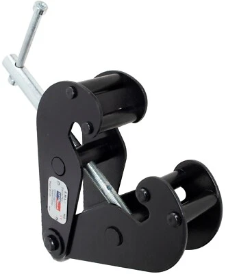 LIFTINGEAR 1 Tonne Adjustable Beam Girder Lifting Hoist Tackle Clamp Pivoting Eye Certified