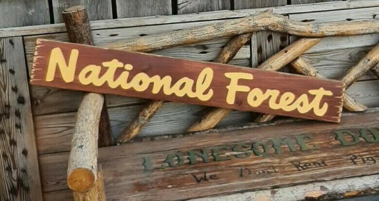 USA森林局看板 USA森林局看板 USA森林局看板 Tahoe National Forest/Rustic