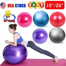 10" 26" Exercise Ball Fitness Pilates Stability Balance Yoga Workout Anti Burst