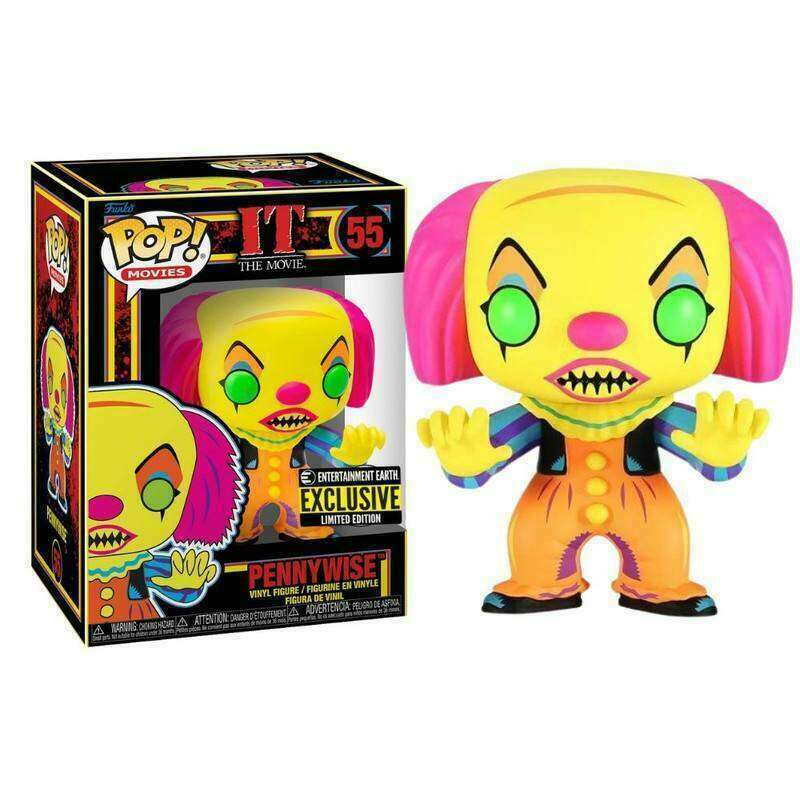 FUNKO POP! MOVIES IT THE MOVIE: BLACKLIGHT PENNYWISE #55