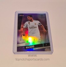 2019/20 Topps Finest UEFA CL Soccer Purple Eden Hazard 140/250