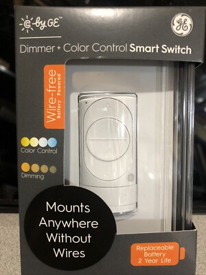 GE CYNC Dimmer + Color Control Smart Switch/Keypad - Wireless Battery Powered