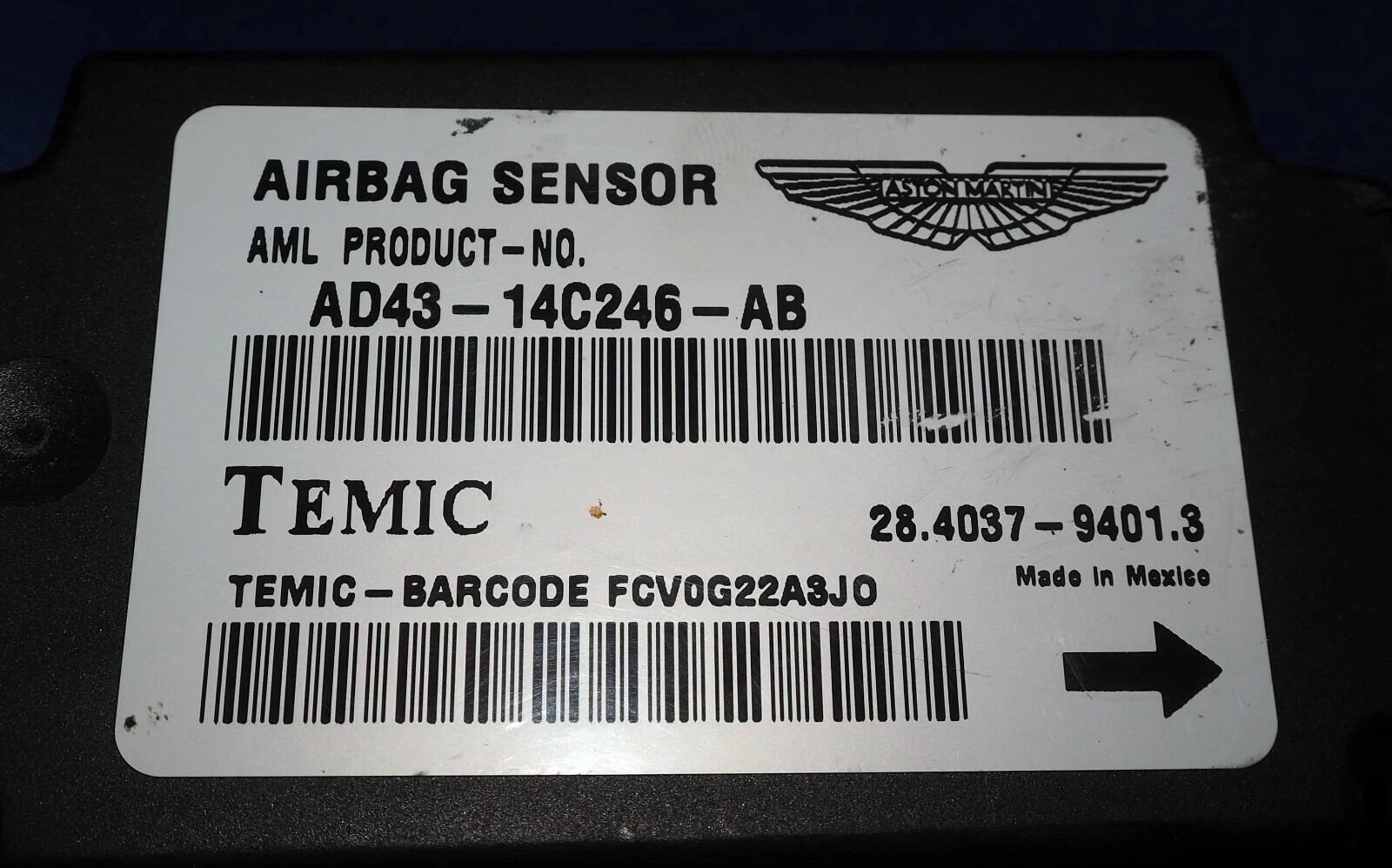 2010-2020 Aston Martin Rapide SRS Safety Restraint Module OEM Good! W/Warranty