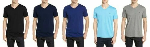 Lacoste Cotton V-Neck T-Shirts for Men