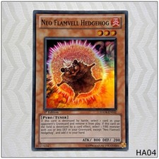 Neo Flamvell Hedgehog - HA04-EN032 - Super Rare 1st Edition Yugioh