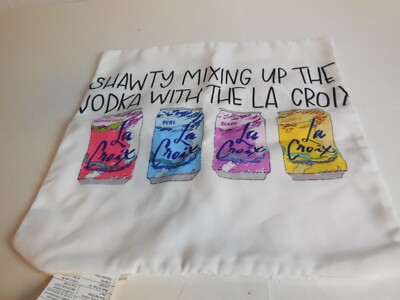 A4 La croix Sparkling Water Designers Berry Pure Lemon Pillow Case 12x14