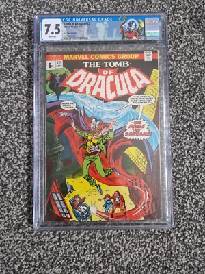 1973 MARVEL TOMB OF DRACULA #12 2ND APPEARANCE BLADE CGC 7.5 WHITE PAGES. KEY  