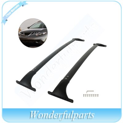 2x For Nissan Murano 2009-2014 Black Top Roof Rack Cross Bar Aluminum Black Pair