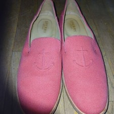 Sperry Red Canvas Shoes Women's 8