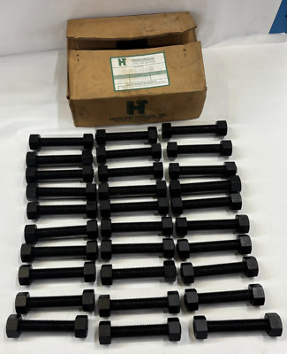 HIGHLAND THREADS INC. 60 NUTS W/2 7/8-9X 5 AND 30 STUDS 7/8-9X5-3/4''A193 A194 B7