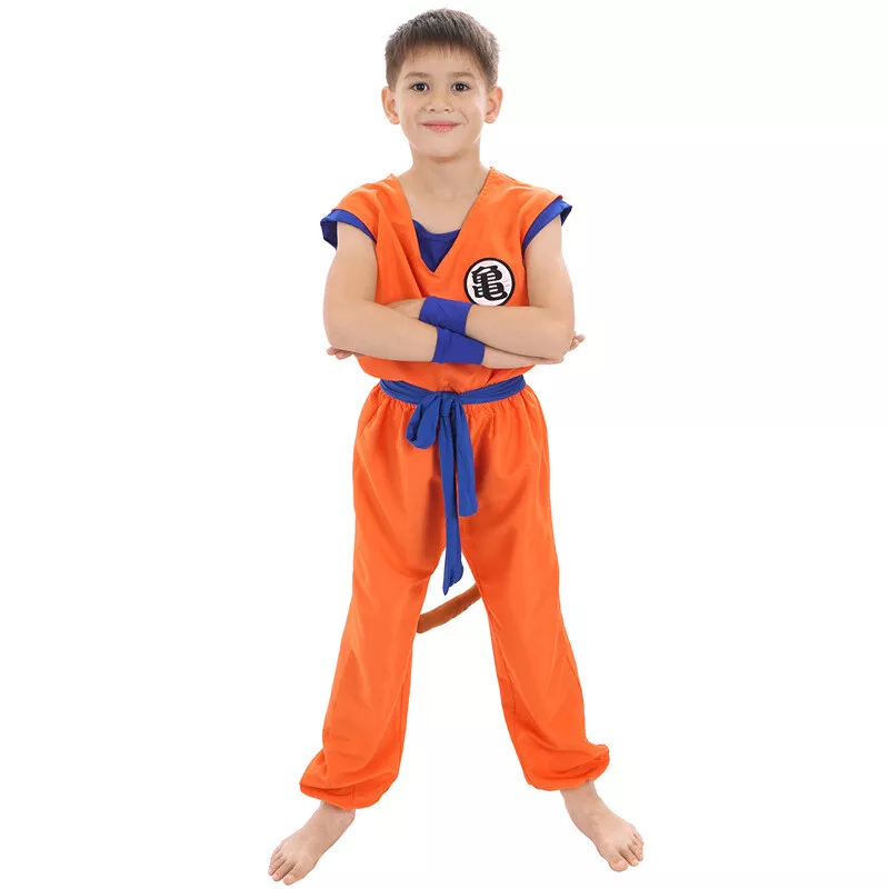 Kids Anime Dragon Ball Z Goku Cosplay Costume Boys Book Week Halloween  Outfits