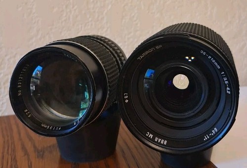 Tamron Zoom Lens & Sear Auto 2.8 F=135mm Lens For Canon FD (Video)