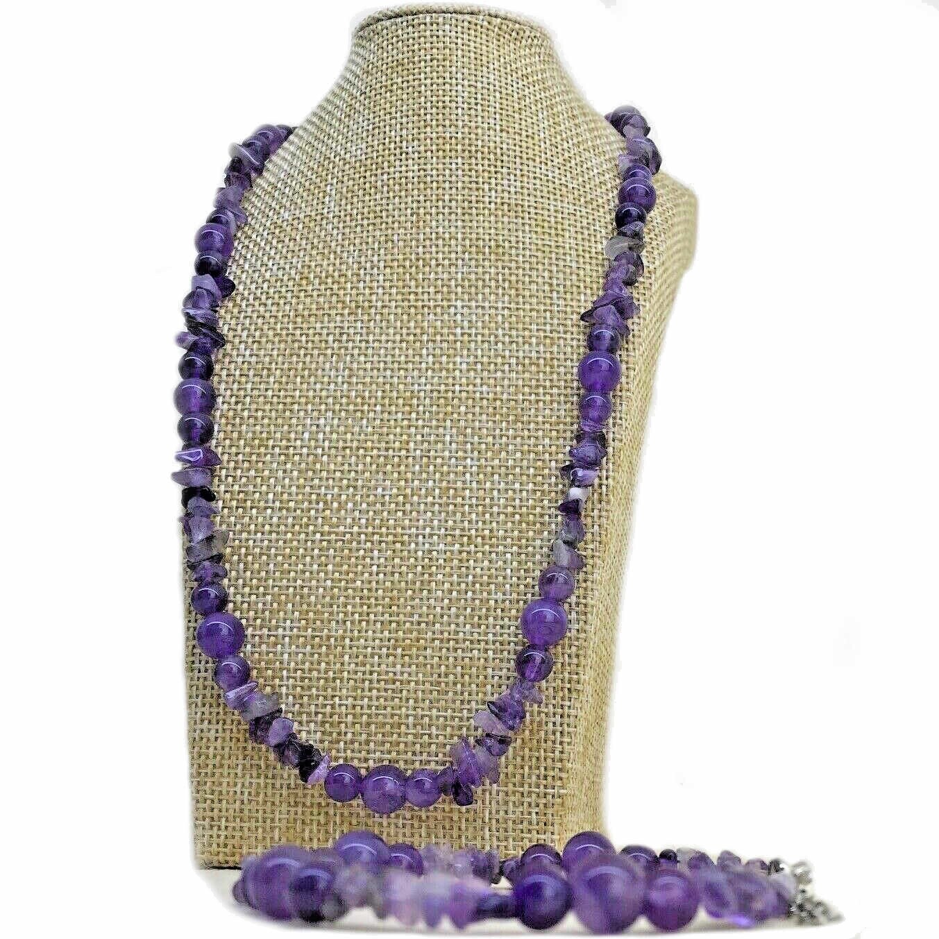 Parure améthyste en pierres naturelles, source de sérénité au féminin