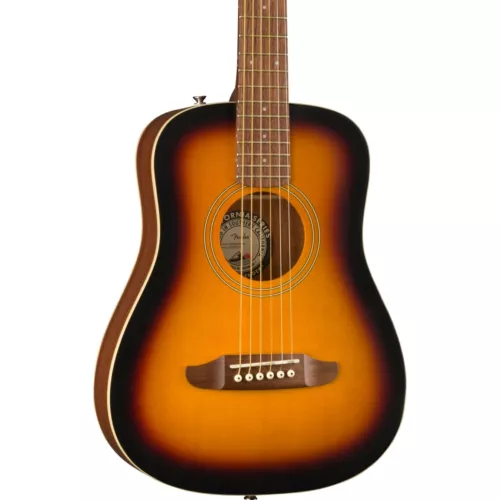 Fender Redondo Mini Dreadnought Acoustic Guitar, Spruce Top, Sunburst