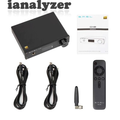 SMSL D12 Bluetooth DAC USB DAC Audio Decoder AK4493S DSD512 for XMOS XU316 MQA