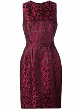 New Oscar de la Renta Bird pattern cocktail dress size 6 