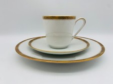 schönes Hutschenreuther Porzellan Goldrand Kaffeegedeck Ø 19,5cm