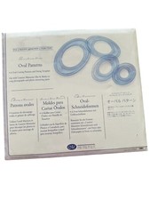Creative Memories 4 Oval Patterns Custom Cutting System Scrapbook New Sealed
