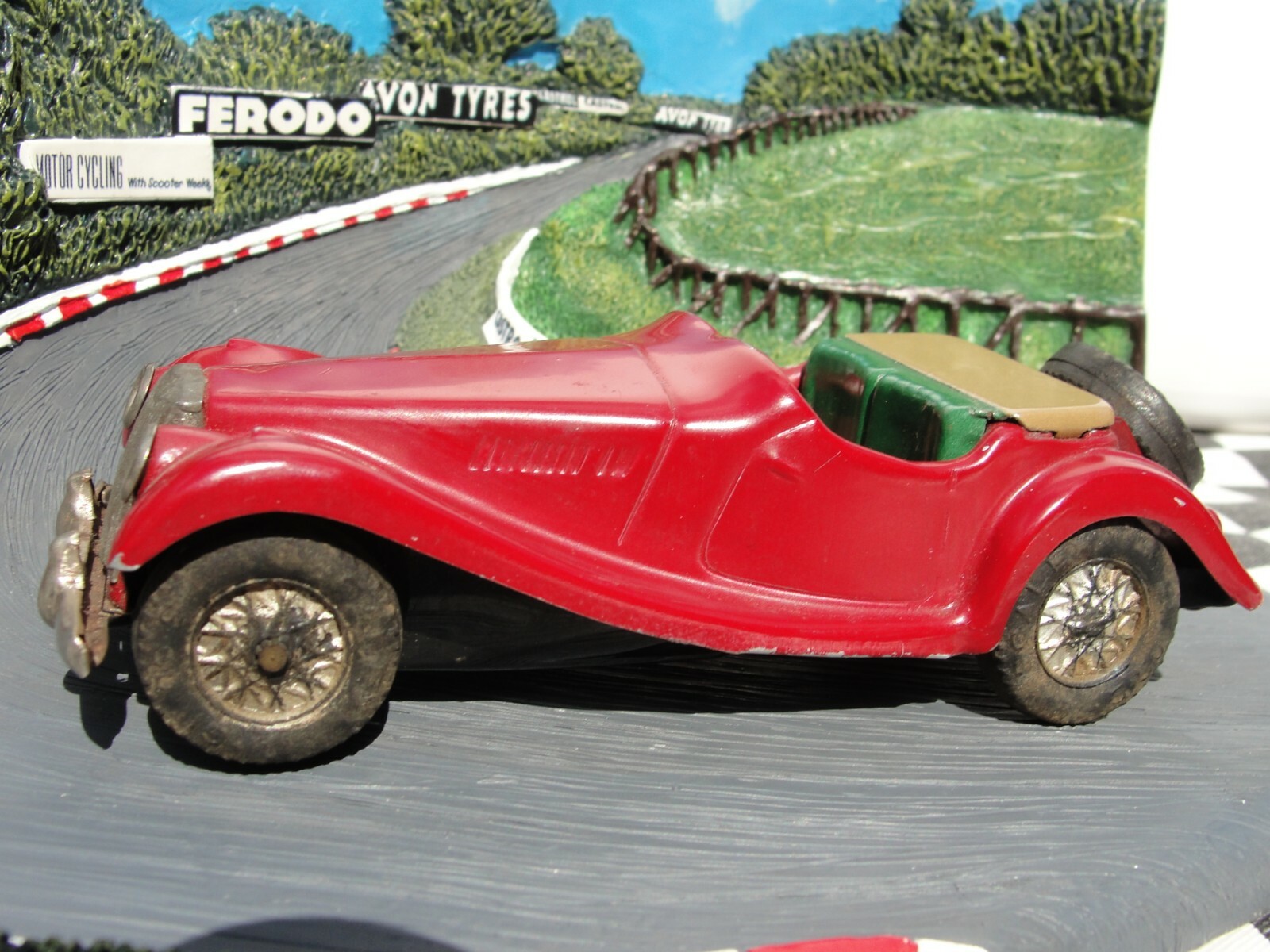 50 Off 超希少 Unboxed Used 1 32 7 Red Tinplate Scalex S 1950 Scalex ブリキ 自動車 Labelians Fr