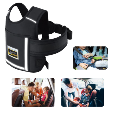 Kinder Motorrad Sicherheitsgurt - Verstellbar Mit Reflektorstreifen Für 2-12 Jahre