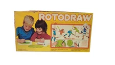 Vintage ROTODRAW Sports Set - Children's Art Set - 1972 General Mills