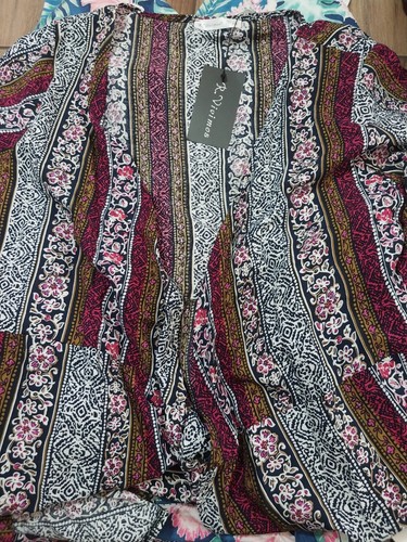 R Vivimos Women's Size M 8/10 Long Sleeve Boho Wrap Maxi Floral Dress - Picture 14 of 14
