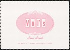 Vintage placemat VALS Fine Foods Great Barrington Massachusetts unused n-mint — photo 2