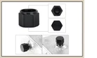 AN10 Female Blanking Cap - Black Alloy JIC Flare END PLUG Fitting 10AN Aluminium