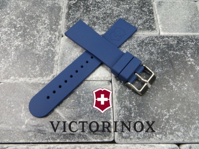 Victorinox Swiss Army Rubber Strap Blue Maverick Diver Watch Band