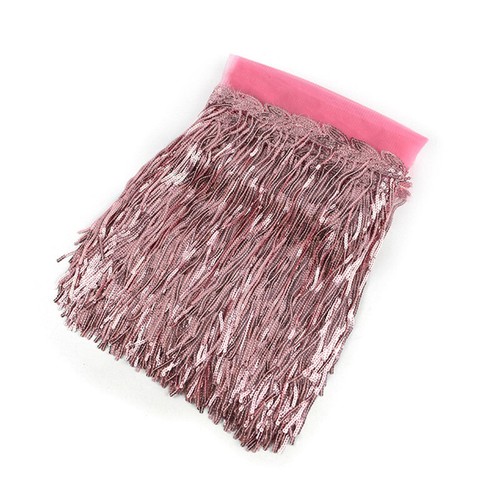 5 Yards 20CM Sequin Tassel Trim Polyester Fringe Lace Latin Curtain Dress DIY - Picture 6 of 23