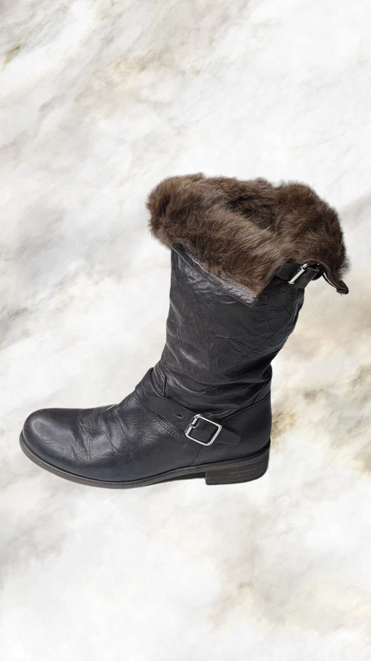 Botas para mujer Anthropologie Latitude botas de cuero para mujer forro de piel hechas en Italia 6 Foto 4 de 4