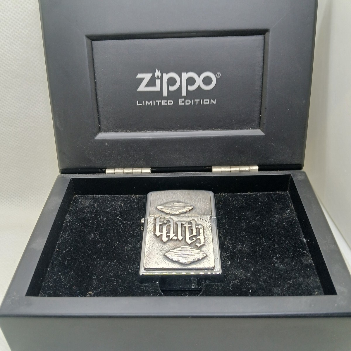ZIPPO LIMITED EDITION PEWTER EMBLEM 0210/1000 EARTH 2005 | eBay