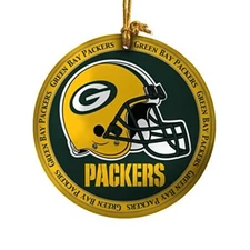 NFL Green Bay Packers Ceramic Plate Ornament, NEW
