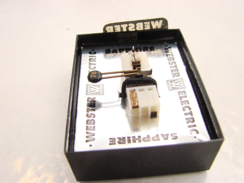 Cartucho eléctrico Webster MC3 con aguja de zafiro/lápiz óptico para tocadiscos Foto 3 de 4