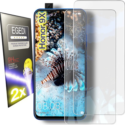 2x Panzerfolie für Huawei Honor 9X Schutzglas Glasfolie Schutzfolie Glas Folie