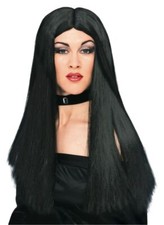 Long Witch or Vampira Wig, Black