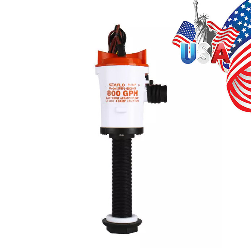 Livewell Pump 12 Volt Bait Aerator SEAFLO 12V Live Bait Tank