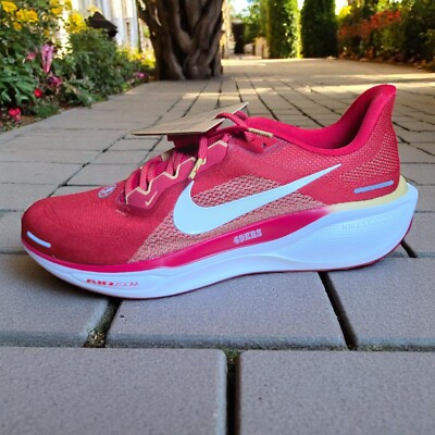 Nike Air Pegasus 41 San Franscisco 49ers Athletic Sneakers Shoes Red Size 12.5