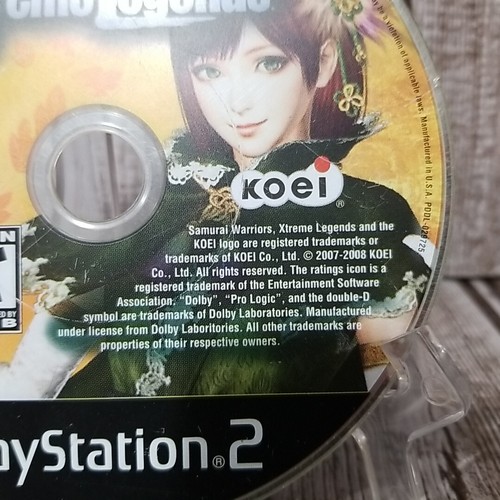 Samurai Warriors 2: Xtreme Legends (PlayStation 2, 2008) PS2 Disc Only SCRATCHED - Imagen 3 de 5