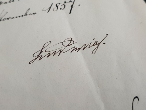 Baviera Gran Duque Luis III Firmado Autógrafo Real Decreto Tribunal Juez Realeza - Imagen 2 de 12