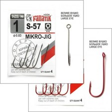 Fanatik fishing hook micro jig S-57 fishing hook rubber bait silicone bait