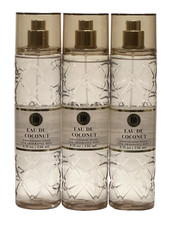 3 BATH  BODY WORKS EAU DE COCONUT WOMEN FINE FRAGRANCE MIST BODY SPRAY 8 FL OZ