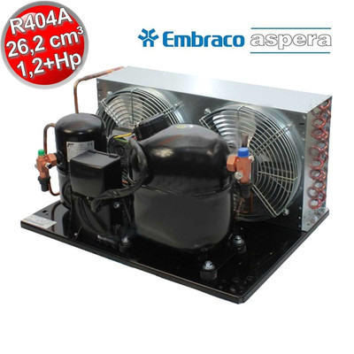 Embraco Aspera R404A MHBP Doppellüfterventil-Kondensatoreinheit - UNJ9232GK