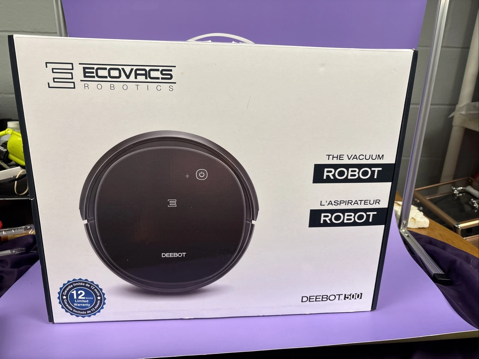 Ecovacs Robotics Deebot 500 (DC3G Black) Robot Vacuum Cleaner -New in Sealed Box