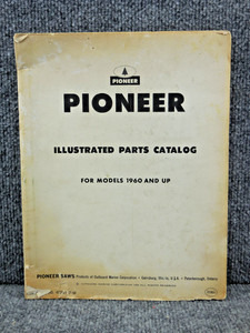 Vintage OEM Pioneer Chainsaw Parts Catalog Manual Models 1960 and UP